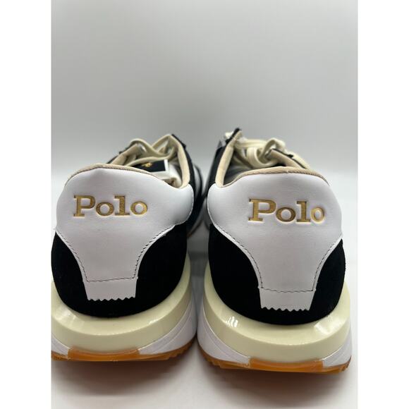 Polo Ralph Lauren Train 89 Black/White Sneakers Men's Size 14 NEW - Picture 10 of 12